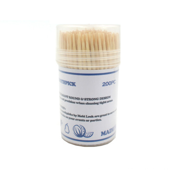 retail sale easy to take 300 piece per box disposable bamboo toothpick